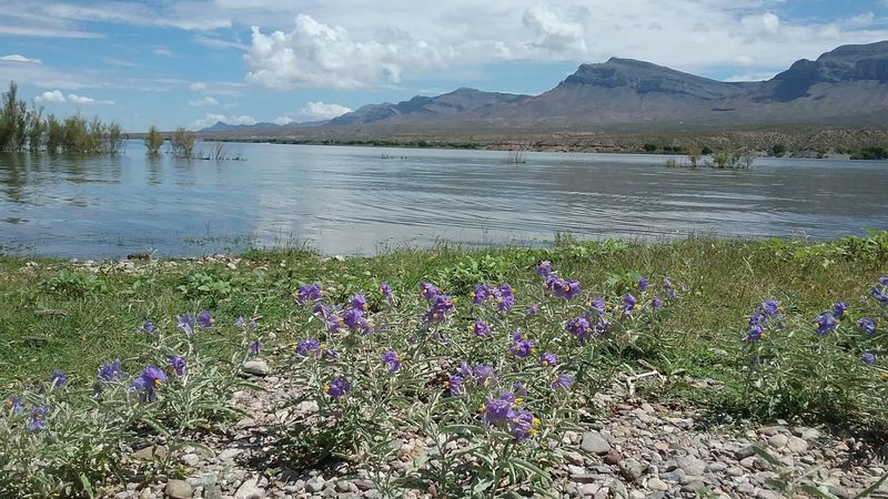 The Caballo Mountains Framing A Smaller Lake