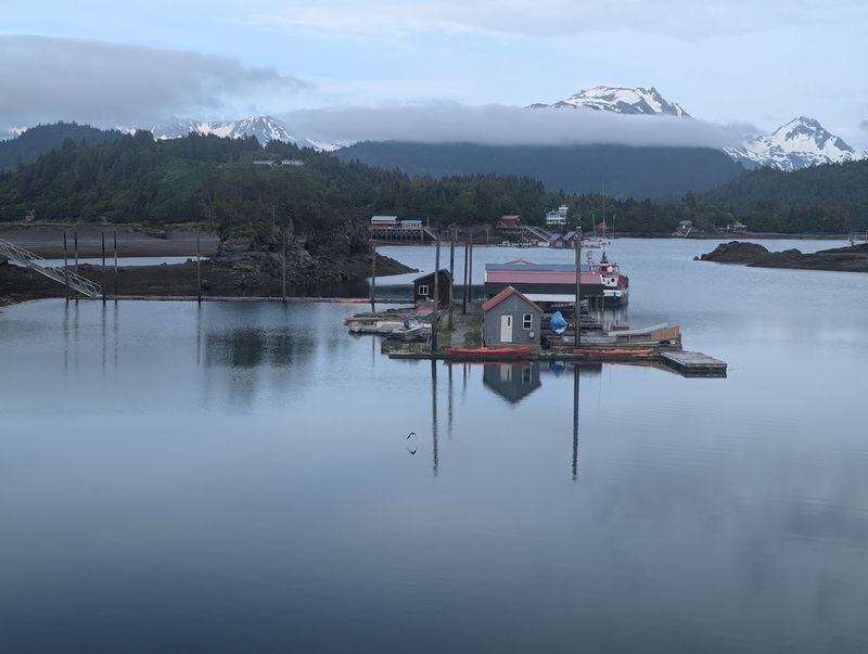 A Waterfront Dining Room Built Into The Landscape