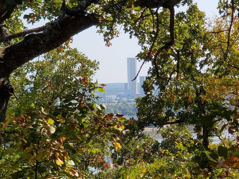 Views of the Arkansas River and Tulsa Skyline Reward the Climb