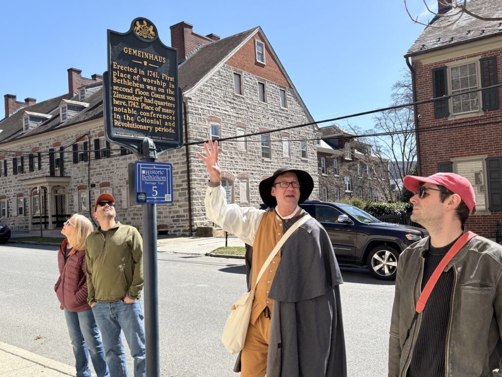 Among Bethlehem PA's top attractions are guided tours of the Moravian heritage sites.