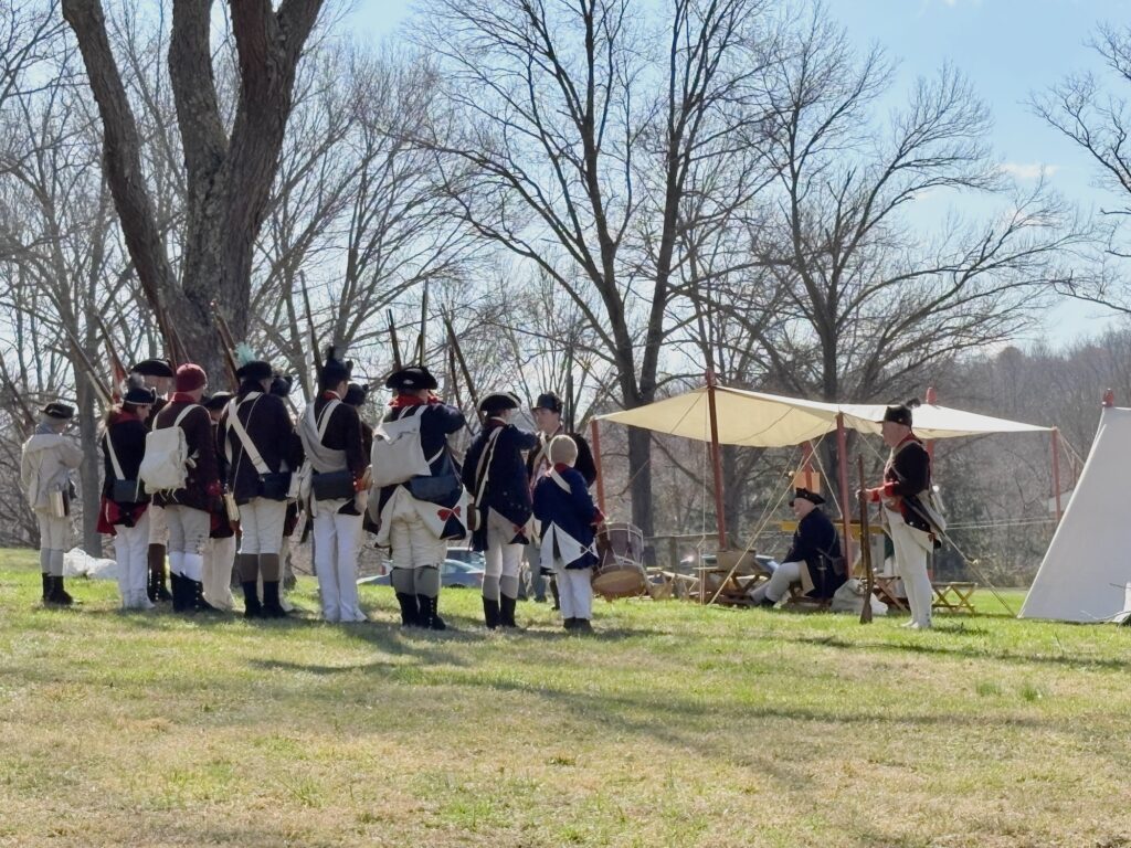 Pennsylvania 8th Regiment rehearses the Battle at Brandywine from 1776.