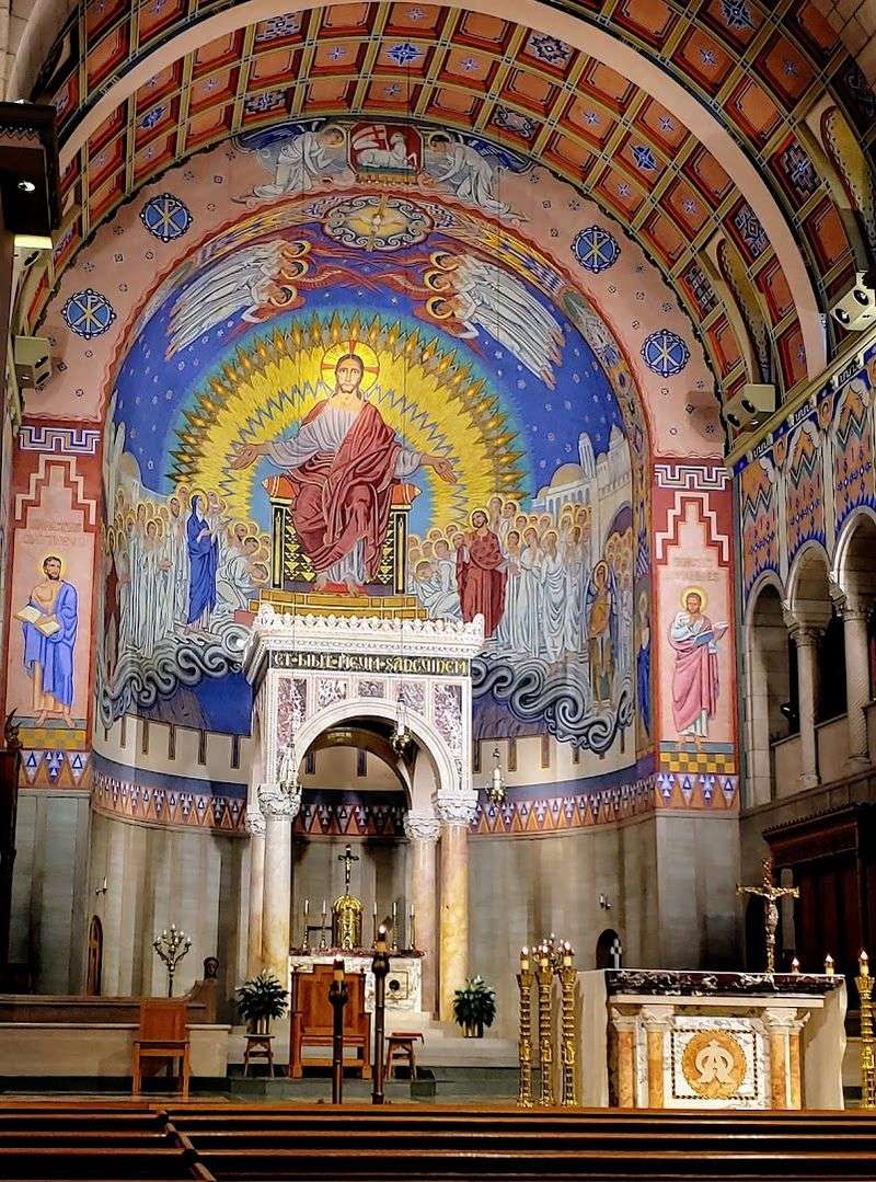 A Painted Dome Ceiling Designed to Depict Heaven