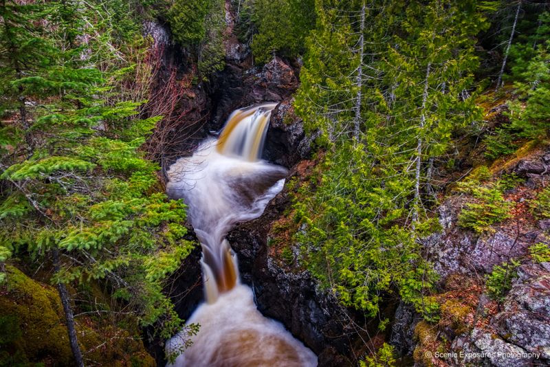 Cascade Falls in Cascade River State Park, Minnesota Cascade Falls in Cascade River State Park, Minnesota