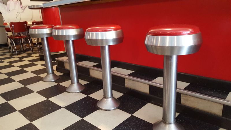 Checkerboard Floors and Vinyl Booths That Actually Belong Here Checkerboard Floors and Vinyl Booths That Actually Belong Here