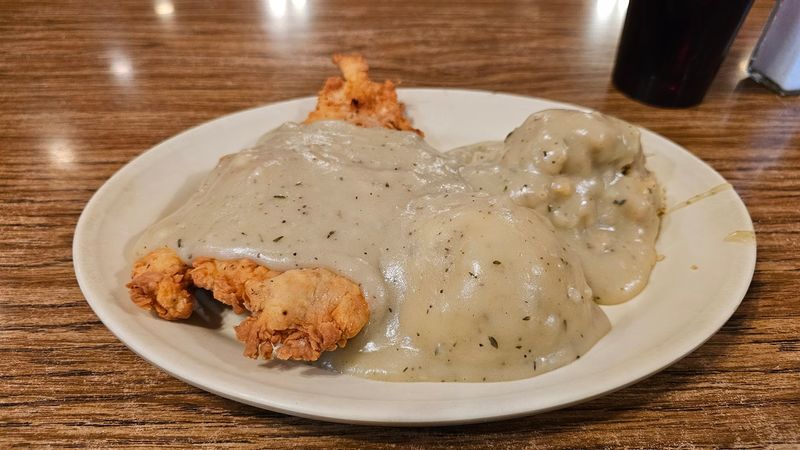Chicken-Fried Steak at Clanton's Cafe Chicken-Fried Steak at Clanton's Cafe