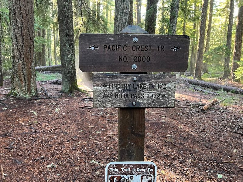 Connecting to the Pacific Crest Trail from the Lake Connecting to the Pacific Crest Trail from the Lake
