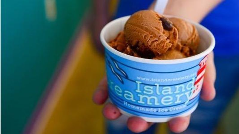 Cooling Off At Island Creamery