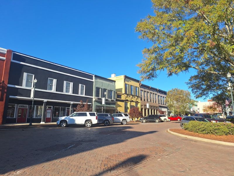 Court Square In The Center Of Town