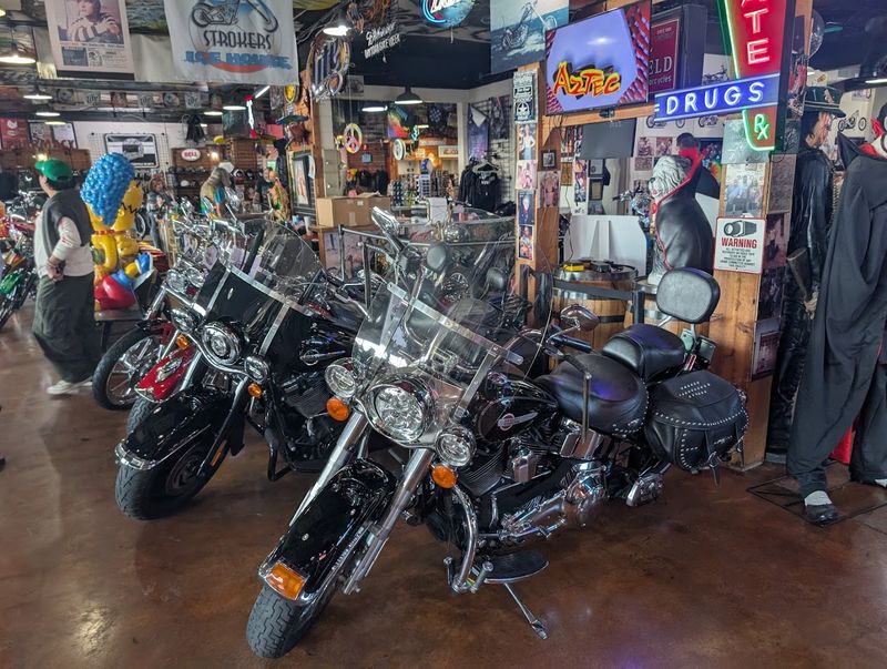 Custom Bikes and the Strokers Dallas Motorcycle Shop
