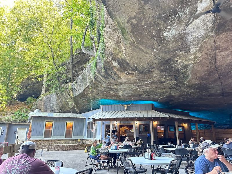 Dining Under a Natural Rock Cave Unlike Anywhere Else