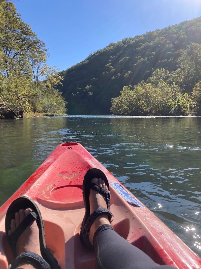 Floating the River by Canoe or Kayak Is the Best Way In