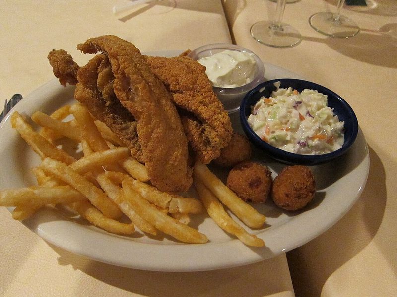 Hand-Battered Fried Catfish at The Roost Lake Store and Market Hand-Battered Fried Catfish at The Roost Lake Store and Market