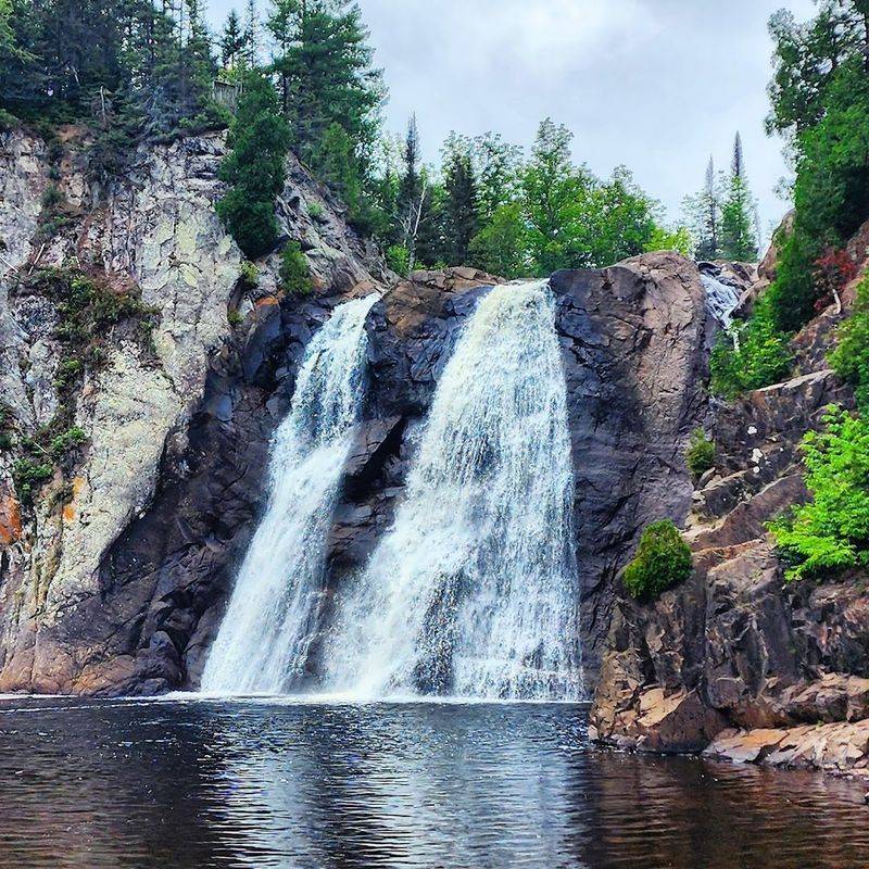 High Falls of the Baptism River in Tettegouche State Park, Minnesota High Falls of the Baptism River in Tettegouche State Park, Minnesota