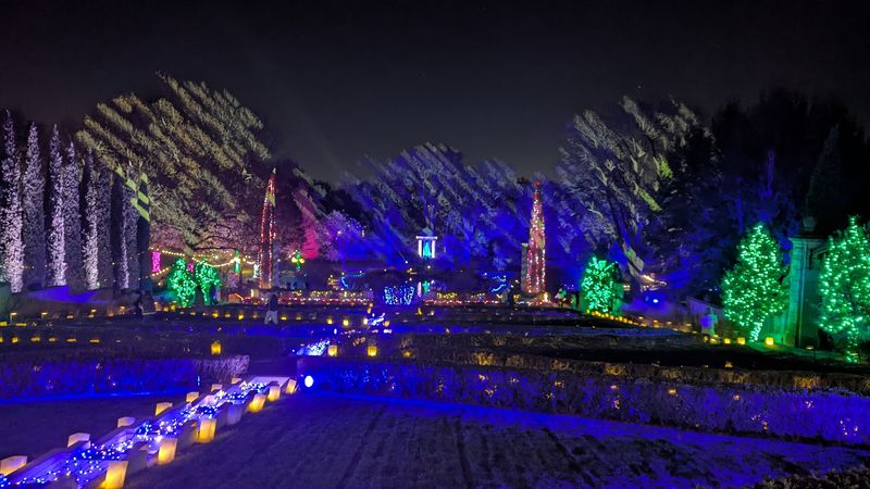 Holiday Lights Transform the Grounds Into Something Magical