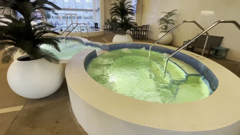 Hot Tubs Inside and Outside the Resort