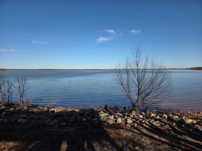 Low Water Reveals the True Scale of the Reservoir