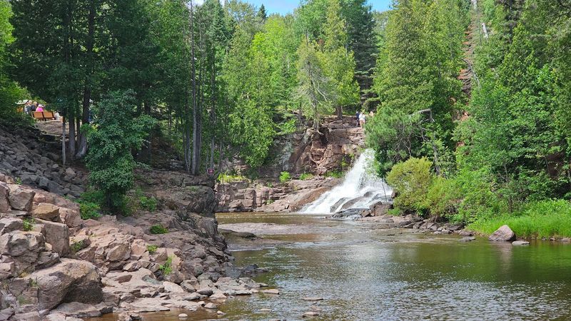 Lower Falls in Gooseberry Falls State Park, Minnesota Lower Falls in Gooseberry Falls State Park, Minnesota