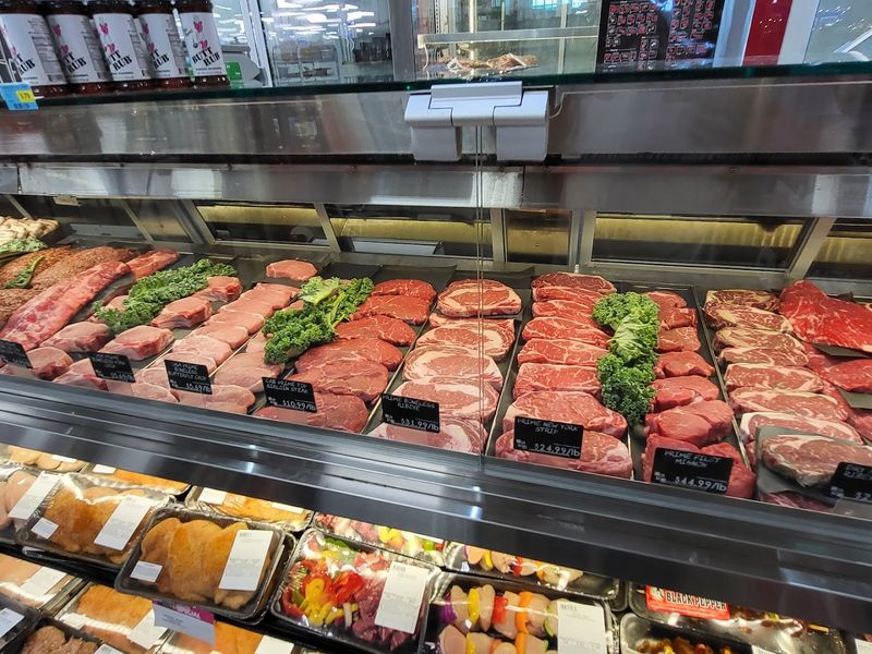 Meat Counter and Seafood Selection