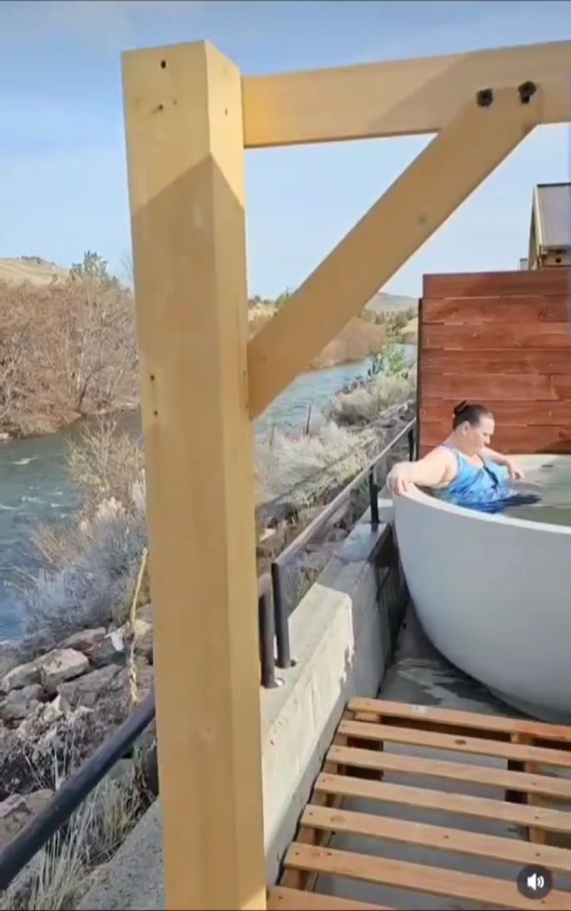 Private Riverside Cabanas for a More Personal Soak