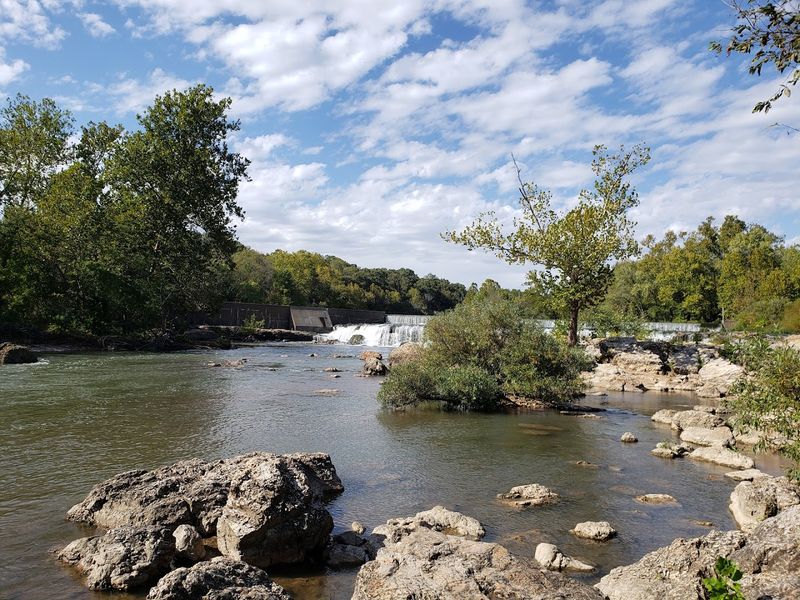 Shoal Creek Pools Below the Falls Are Perfect for Wading