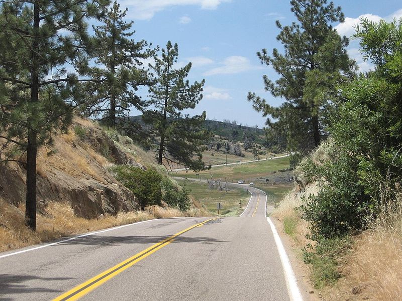 Sunrise Highway (S1) in Mount Laguna