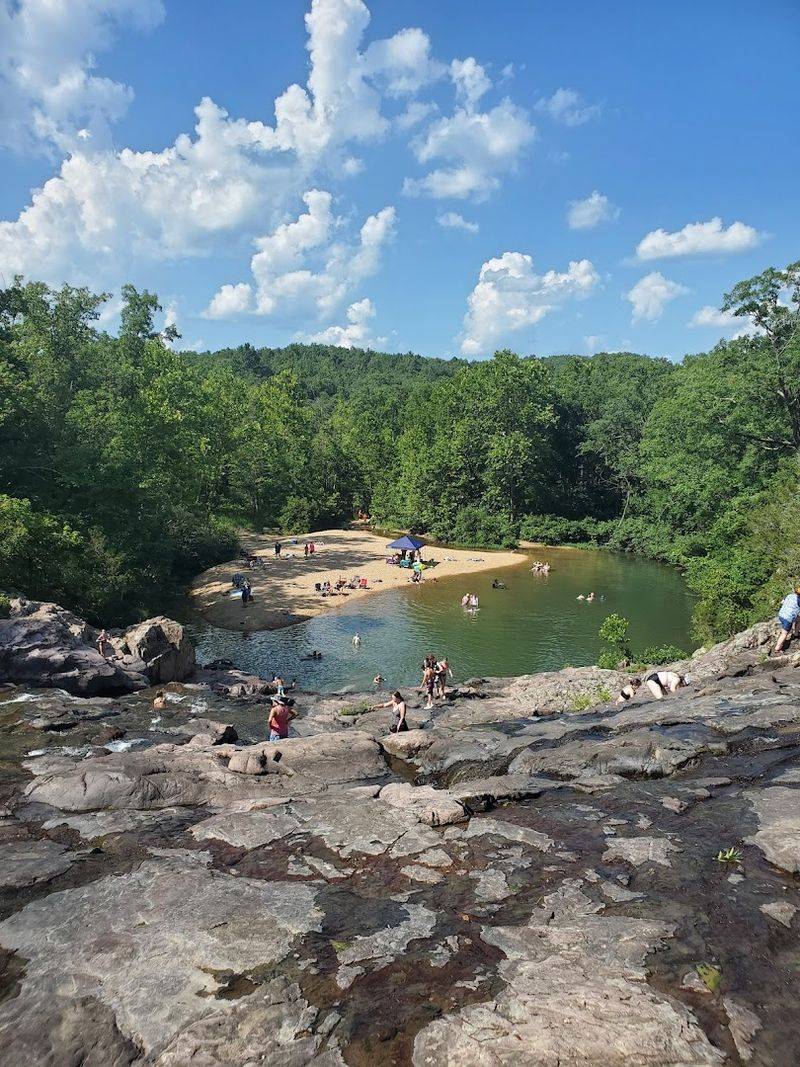 Swimming in the Pool Below the Falls Is a Must