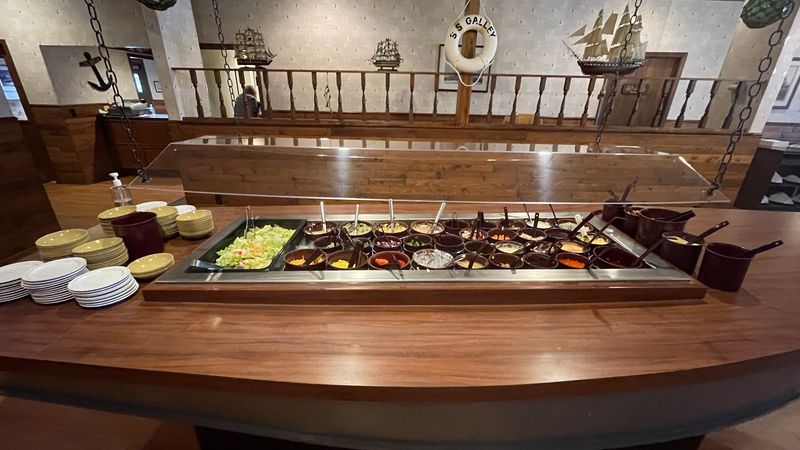 A Salad Bar Shaped Like A Sailboat