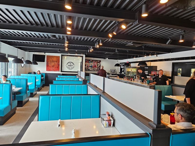 The Atmosphere Inside MKT Diner Is Warm and Totally Inviting The Atmosphere Inside MKT Diner Is Warm and Totally Inviting