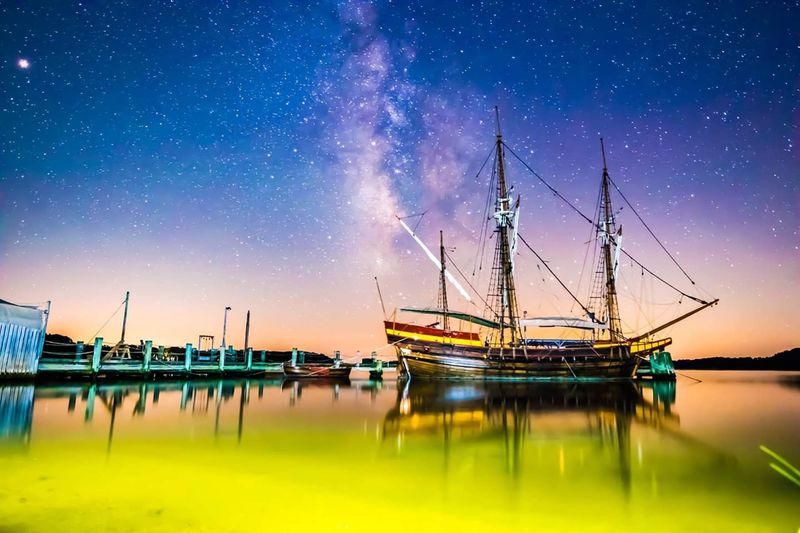 The Dove, a Replica of the Ship That Carried the First Colonists The Dove, a Replica of the Ship That Carried the First Colonists