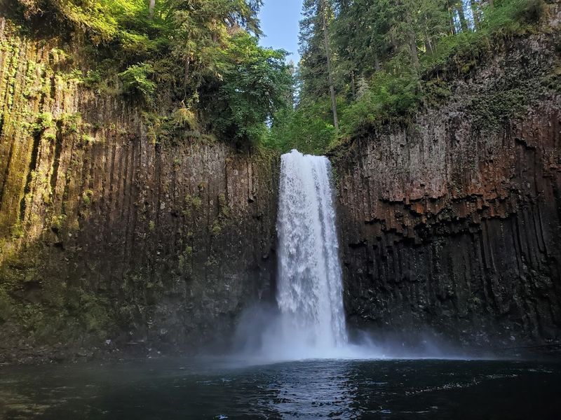 The First Glimpse of Abiqua Falls