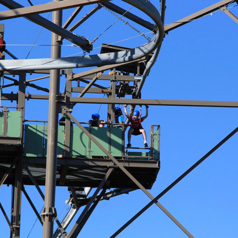 The Launch From a 50-Foot Tower Gives You a Serious Rush The Launch From a 50-Foot Tower Gives You a Serious Rush