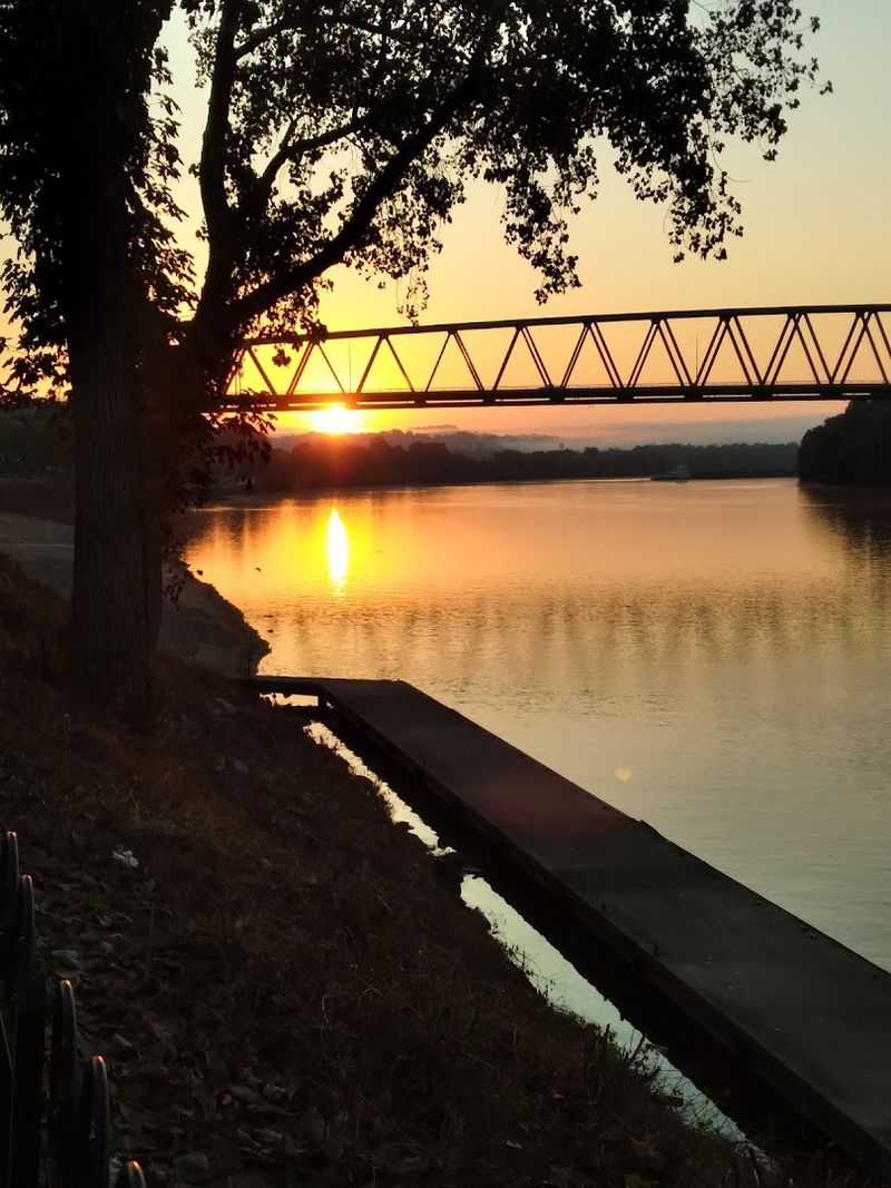 The Levee Walk At Sunset The Levee Walk At Sunset