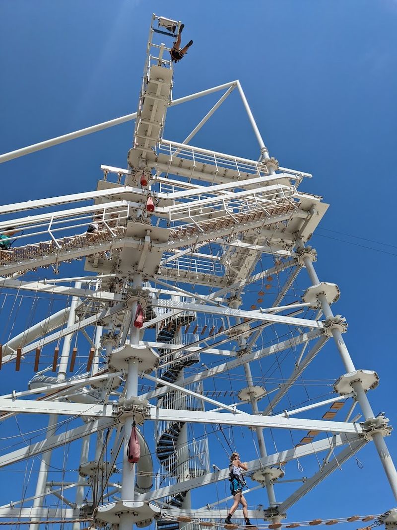 The Multi-Story Ropes Course and Climbing Wall