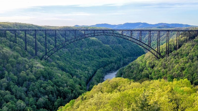 The New River Gorge Bridge Up Close From A Distance