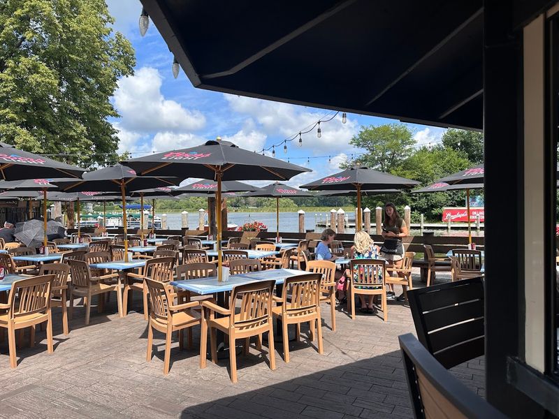 The Outdoor Patio and Wharf Area