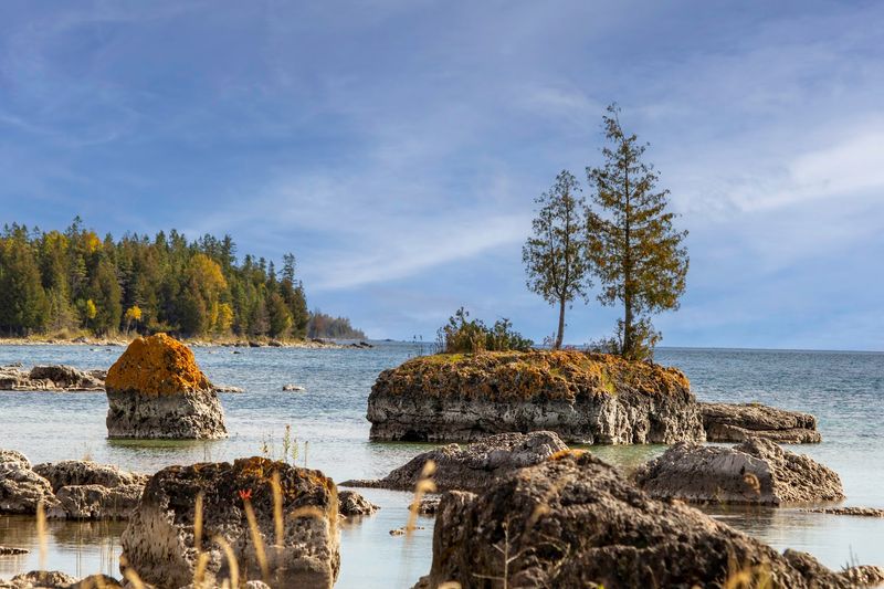 The Rocky Shoreline Views of Lake Huron