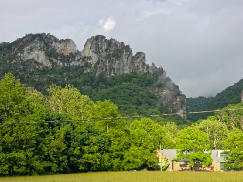 The View of Seneca Rocks From the Porch The View of Seneca Rocks From the Porch
