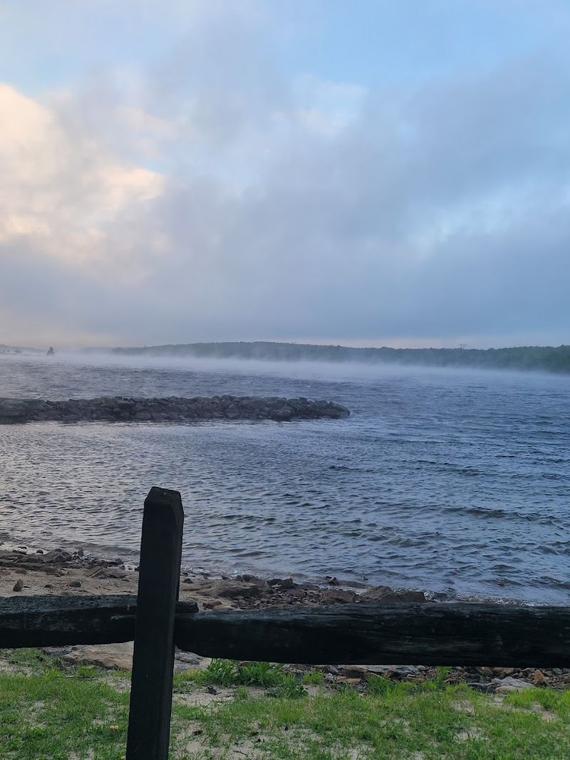 Winter Visits and the Steam Rising Off the Water