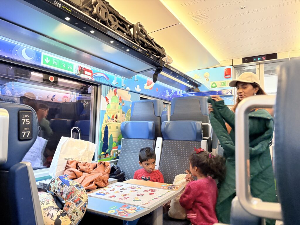 Family Zone on a Swiss Railways Inter-City Express train.
