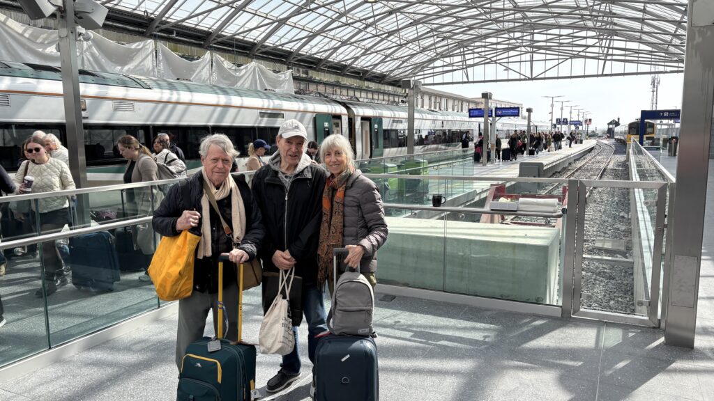 Our European train travel adventure begins with my brother in Galway, Ireland.