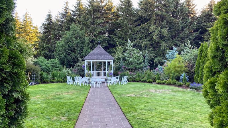 A Wedding Venue Hidden Inside a Garden
