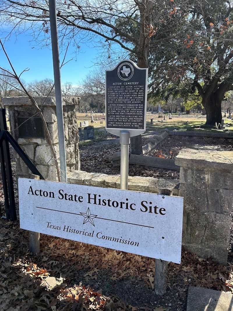 Acton State Historic Site, Granbury Acton State Historic Site, Granbury