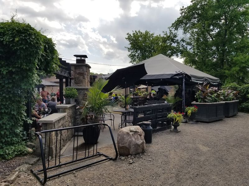 An Outdoor Patio That Draws a Crowd