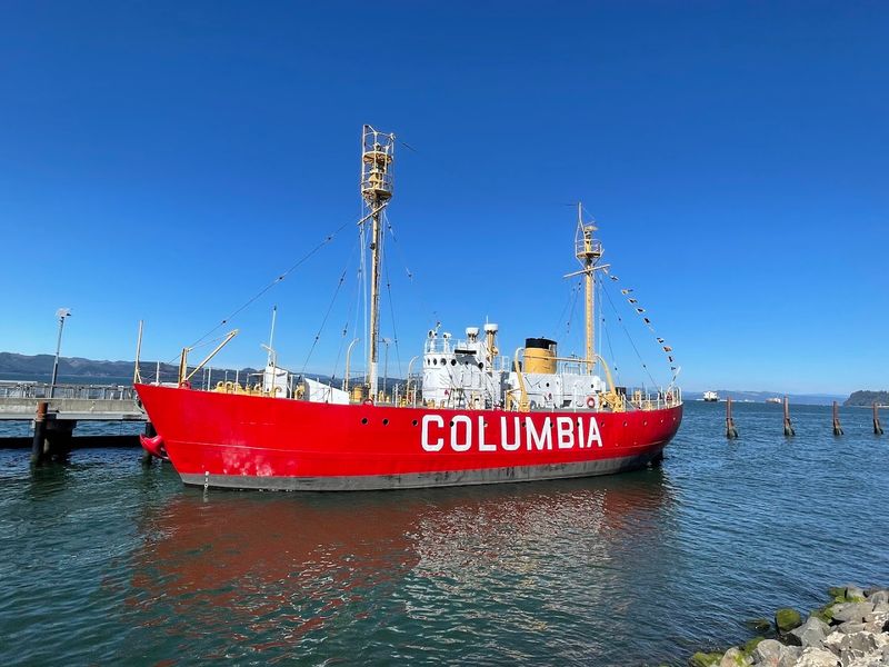 Boarding the Columbia Lightship