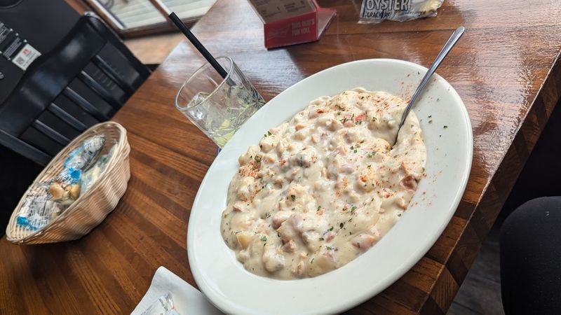 Clam Chowder So Thick It Holds a Spoon Upright