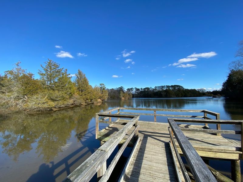 Crystal Lake and the Handicap-Accessible Fishing Pier