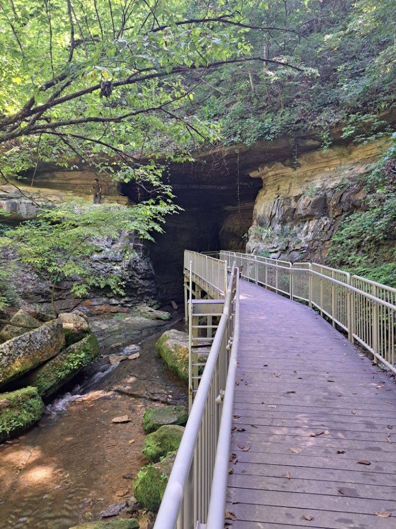 Donaldson Cave and Twin Caves Loop (Trail 3) at Spring Mill State Park Donaldson Cave and Twin Caves Loop (Trail 3) at Spring Mill State Park