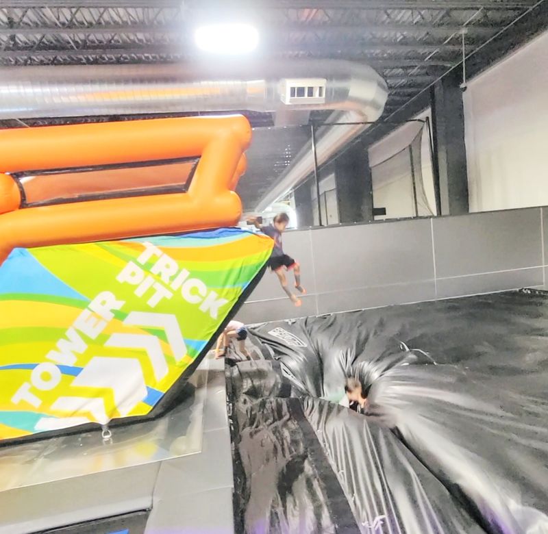 Foam Pit and Airbag Zones for Big Jumps