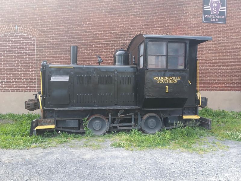 Kids Get to Climb On the Locomotive for Photos