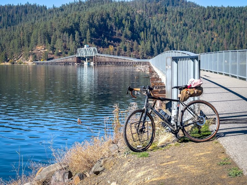 Lake Coeur d'Alene and the Chatcolet Bridge: The Trail's Most Dramatic Moment